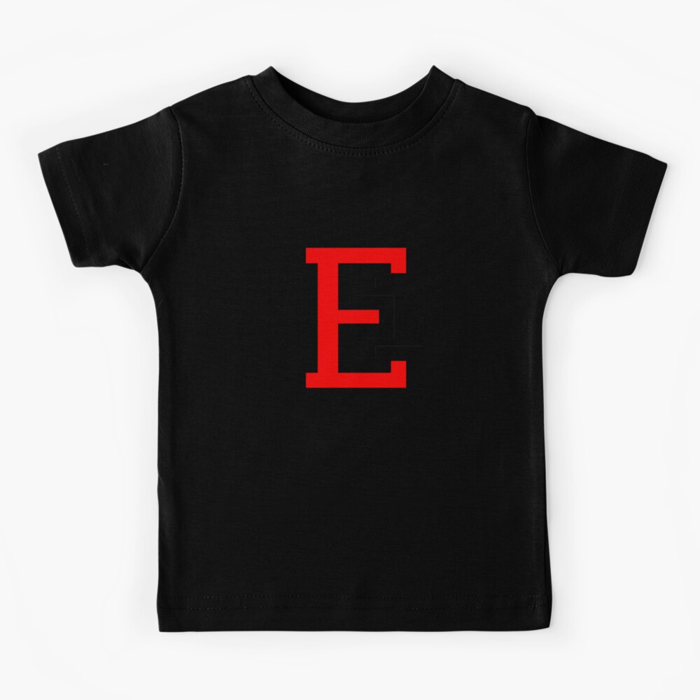 Red Color Letter E | Poster