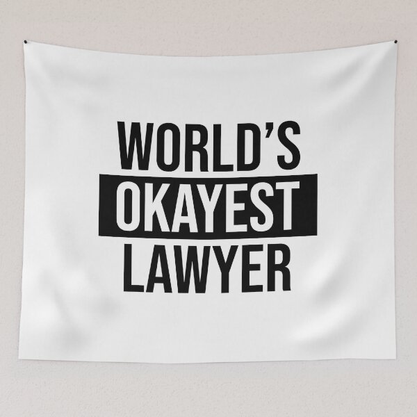Item preview, World's Okayest Lawyer designed and sold by Adel Qasem.