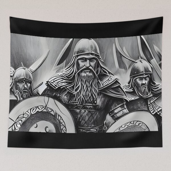 Item preview, Charcoal Viking Warrior designed and sold by Mr-Saxon.