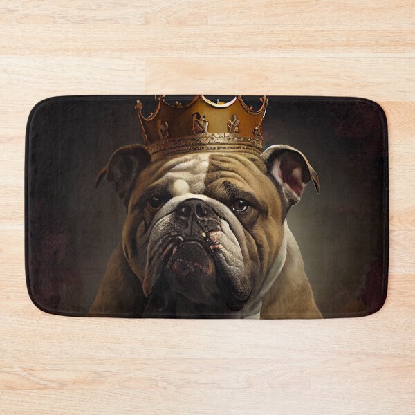 Item preview, Funny Cute Bulldog Portrait with Collar Digital Painting designed and sold by CodeAndColors.