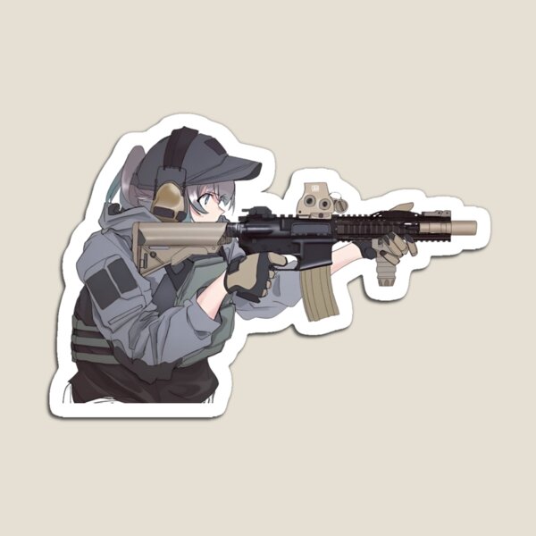 Artikel-Vorschau von Militärisches Anime-Mädchen, designt und verkauft von kittiescuties.