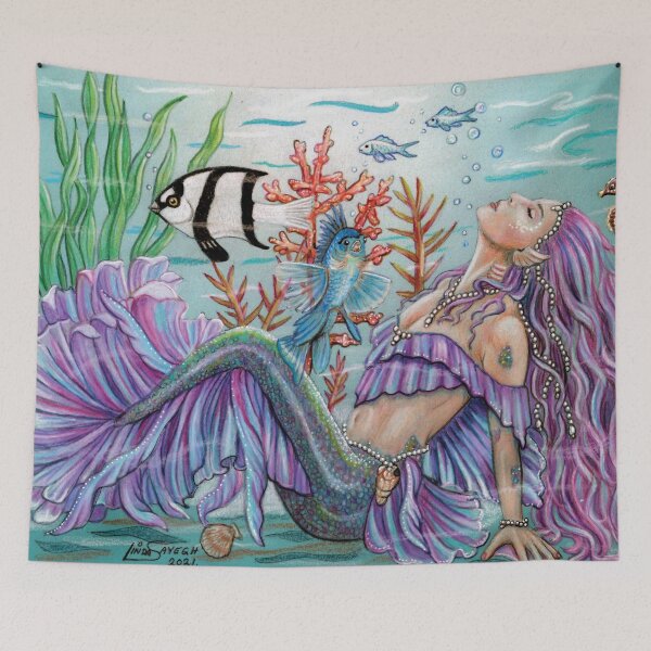 Item preview, Kaia - Mermaid designed and sold by LindaSayeghArt.