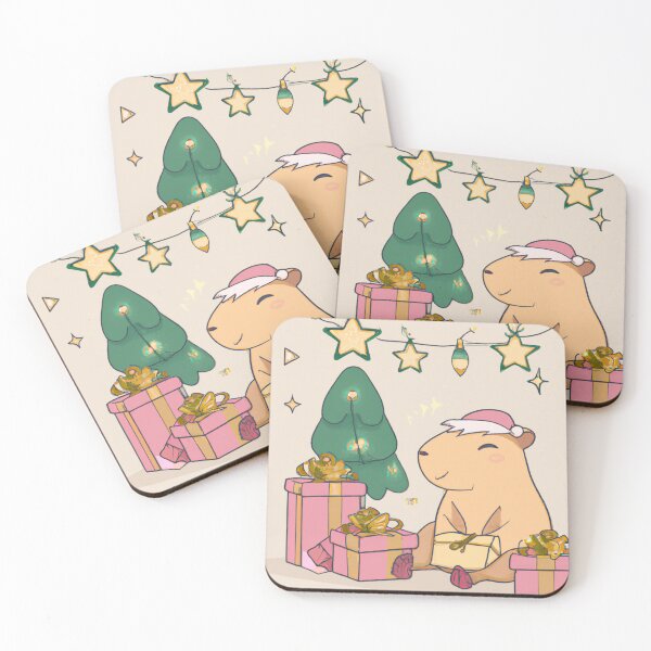 Item preview, Capybara with gifts - Christmas designed and sold by kozetin.