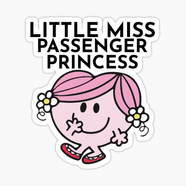 Little Miss Passenger Princess Sticker