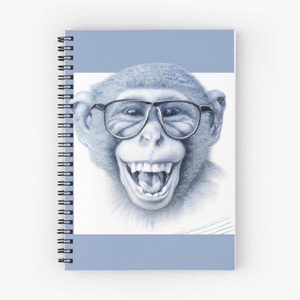 Item preview, Laughing monkey with glasses designed and sold by RisingAir.