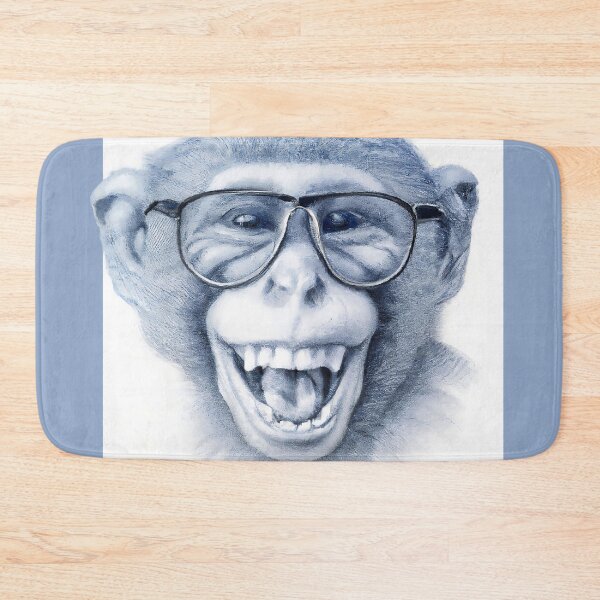 Item preview, Laughing monkey with glasses designed and sold by RisingAir.