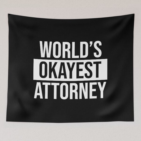 Item preview, World's Okayest Attorney designed and sold by Adel Qasem.