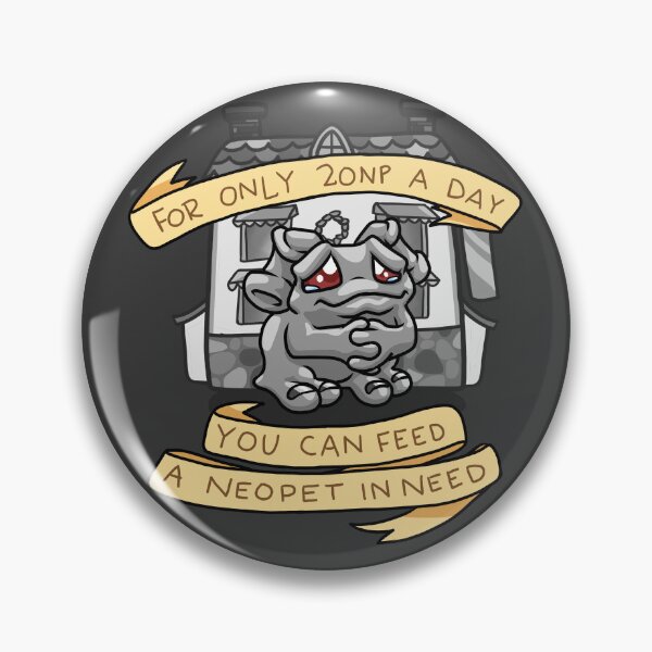 Item preview, you can feed a neopet in need sad grey designed and sold by Relatively.