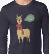 Holiday Llama Long Sleeve T-Shirt