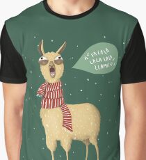 Holiday Llama Graphic T-Shirt