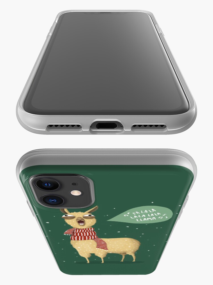 Alternate view of Christmas holiday Llama iPhone Case & Cover