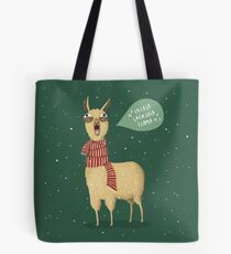 Holiday Llama Tote Bag