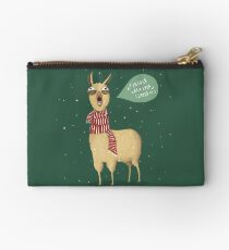Holiday Llama Studio Pouch