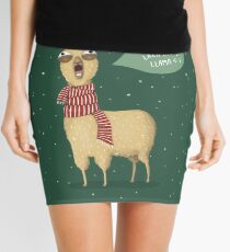 Holiday Llama Mini Skirt