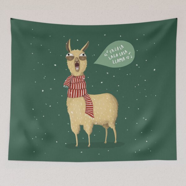Item preview, Christmas holiday Llama designed and sold by agrapedesign.