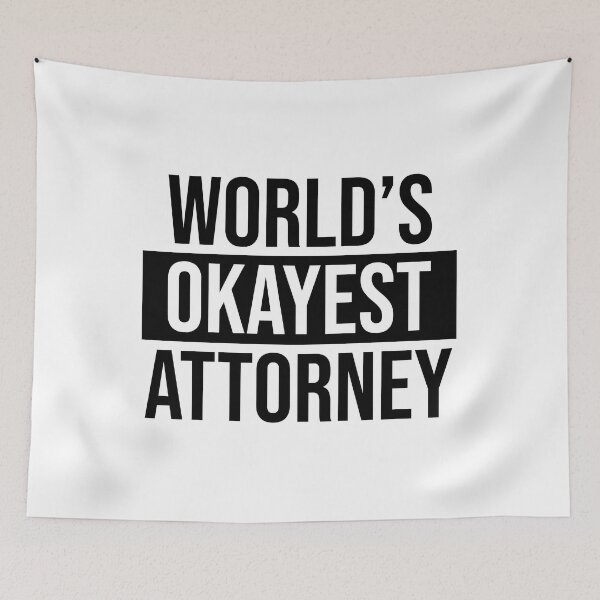 Item preview, World's Okayest Attorney designed and sold by Adel Qasem.