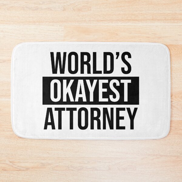 Item preview, World's Okayest Attorney designed and sold by Adel Qasem.