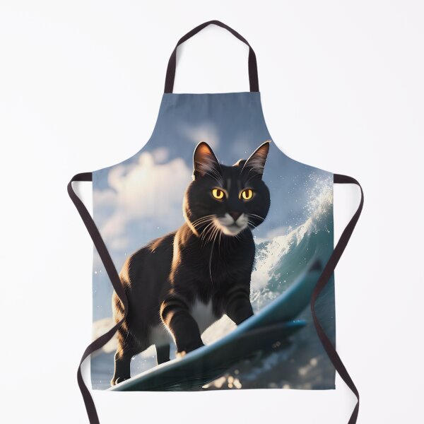 Item preview, Cat Surfing - Modern Digital Art designed and sold by Ai-michiart.