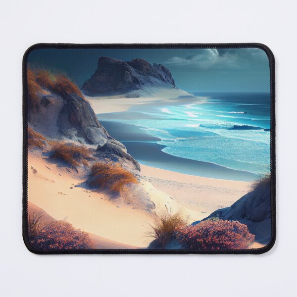 Item preview, Beautiful Ocean Storm on Beach Digital Painting designed and sold by CodeAndColors.