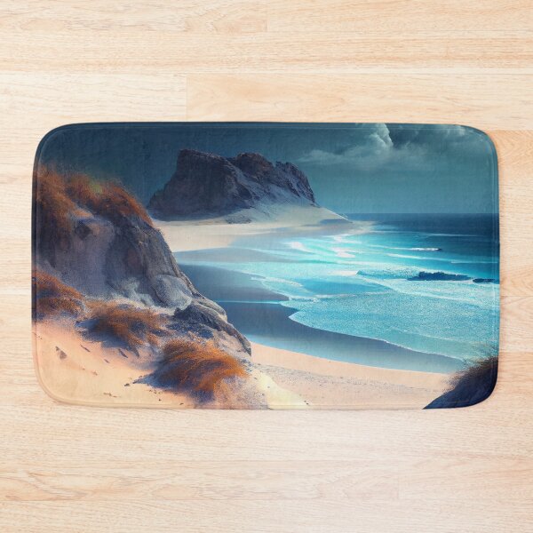 Item preview, Beautiful Ocean Storm on Beach Digital Painting designed and sold by CodeAndColors.
