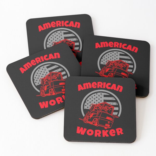 Artikelvorschau, Gabelstaplerfahrer, amerikanischer Arbeiter R entworfen und verkauft von TeamsterLife.
