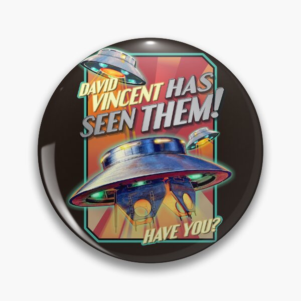 Item preview, David Vincent has seen them - HAVE YOU? THE INVADERS - Flying Saucer UFO - Vintage Art designed and sold by RetroTeeStudio.