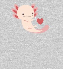 Axolotls hearts and bubble Kids Pullover Hoodie
