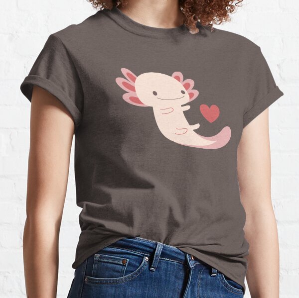 Axolotls hearts and bubble Classic T-Shirt