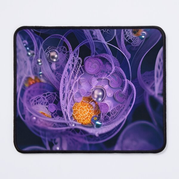 Item preview, Fleurs en dentelle violette("Purple Lace Flowers") :Part of the Abstract Blossoms Collection 2022. designed and sold by CherNikDesigns.