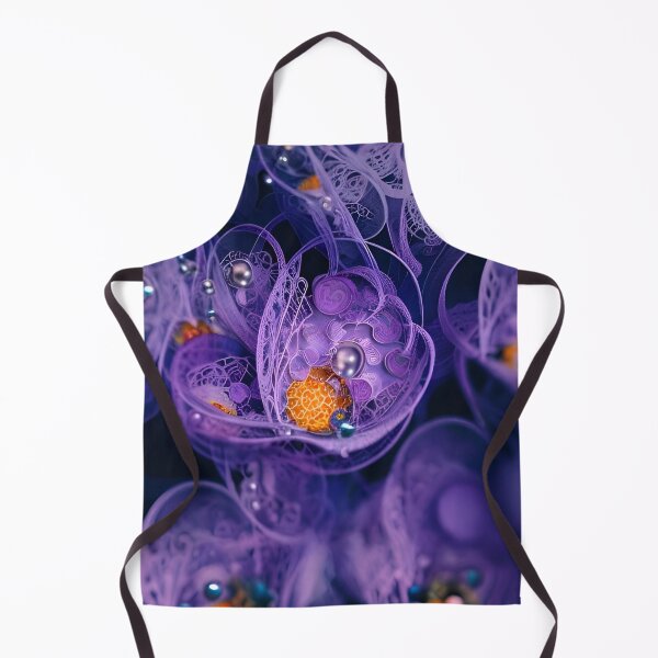 Item preview, Fleurs en dentelle violette("Purple Lace Flowers") :Part of the Abstract Blossoms Collection 2022. designed and sold by CherNikDesigns.