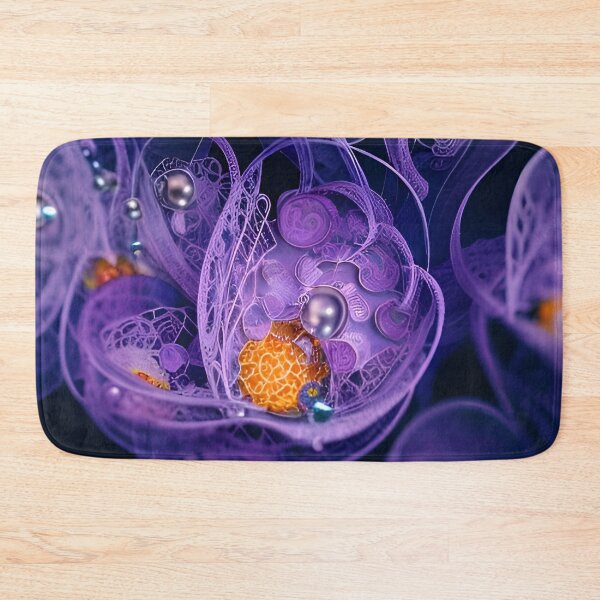 Item preview, Fleurs en dentelle violette("Purple Lace Flowers") :Part of the Abstract Blossoms Collection 2022. designed and sold by CherNikDesigns.