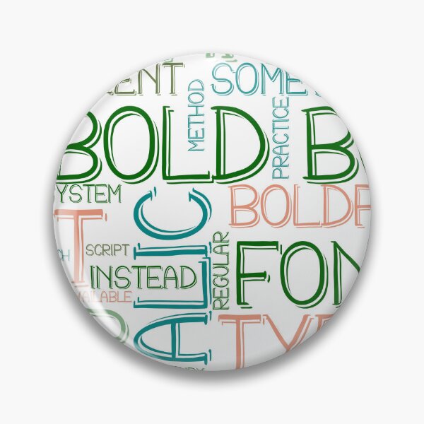 Item preview, Bold Wordcloud designed and sold by aiartoday.