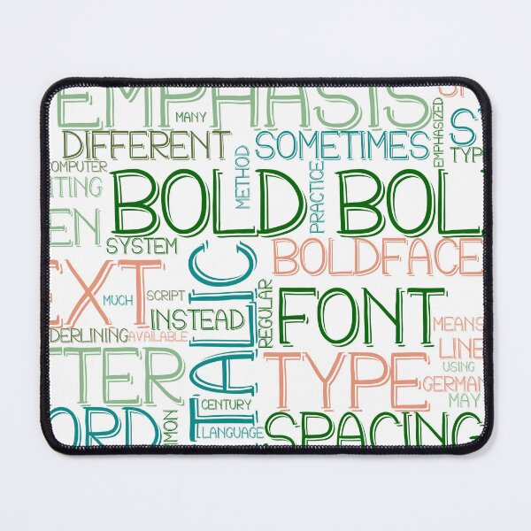 Item preview, Bold Wordcloud designed and sold by aiartoday.