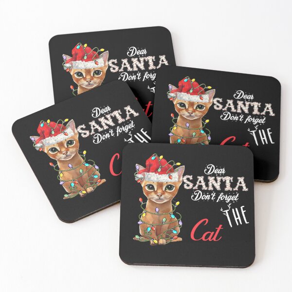 Item preview, Merry Christmas Santa Dont Forget My Best Friend Abyssinian Cat designed and sold by Yourfavshop600.