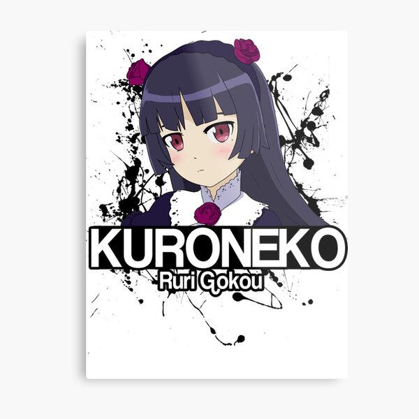 Kuroneko  Metal Print for Sale by Lazydash