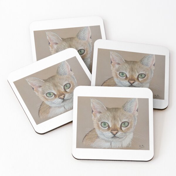 Item preview, Singapura cat original pastel drawing designed and sold by ROXANEDS.