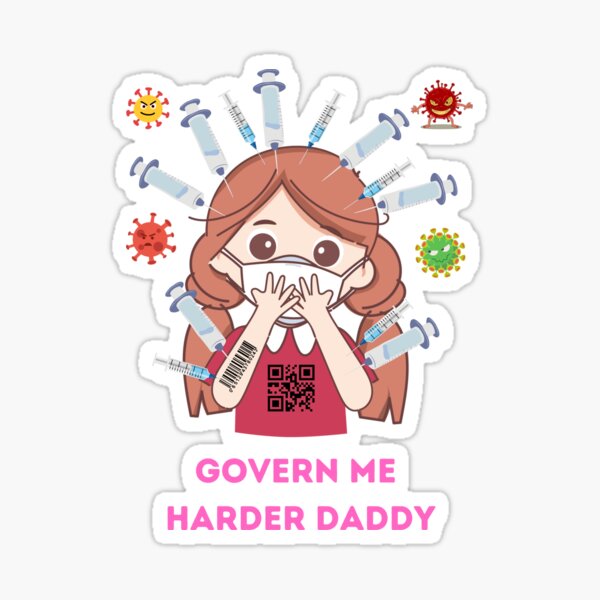 Govern Me Harder Daddy NPC MEME Go Outside Today Car Bumper Vinyl Sticker  Decal