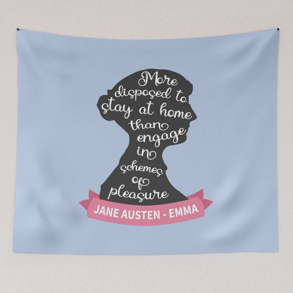 Item preview, Emma Quote IV - Jane Austen Silhouette designed and sold by Lemon Pepper.