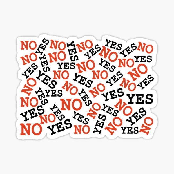 Yes or No Sticker