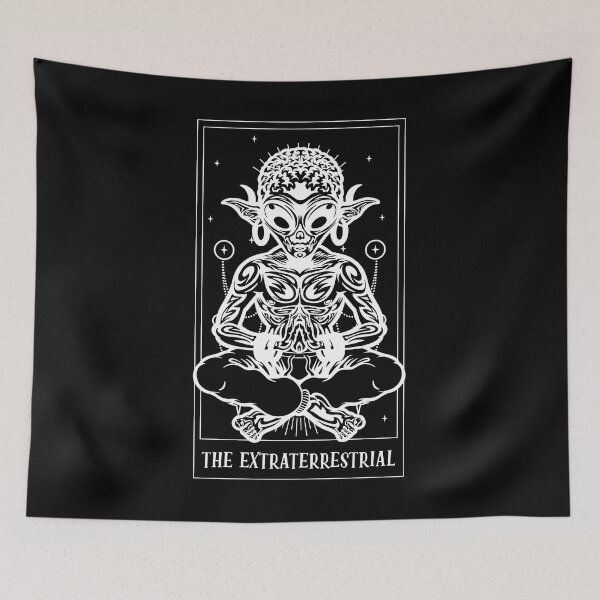 Item preview, Funny The Extraterrestrial Tarot Card Tarot Cartomancy Lover designed and sold by Nessshirts.