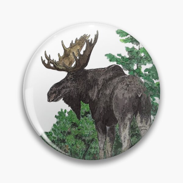 Item preview, Moose watercolor  designed and sold by Saltypro.