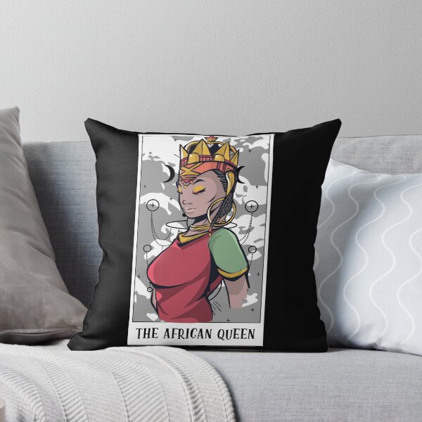 Item preview, Awesome The African Queen Tarot Card A Tarot Cartomancy Fan designed and sold by Nessshirts.