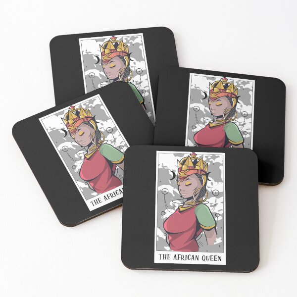 Item preview, Awesome The African Queen Tarot Card A Tarot Cartomancy Fan designed and sold by Nessshirts.