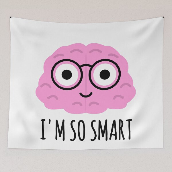 Item preview, I'm So Smart : Funny Brain Character designed and sold by EnzoVectorism.