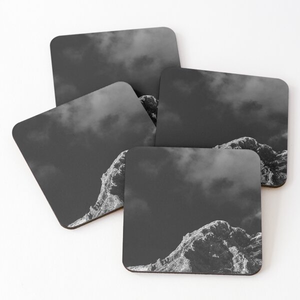 Item preview, Black and white sun illuminated mountain designed and sold by Patrik Lovrin.