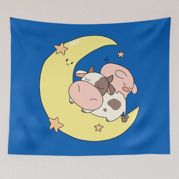 Artikelvorschau, Crescent Moon Kuh und Schwein entworfen und verkauft von SaradaBoru.