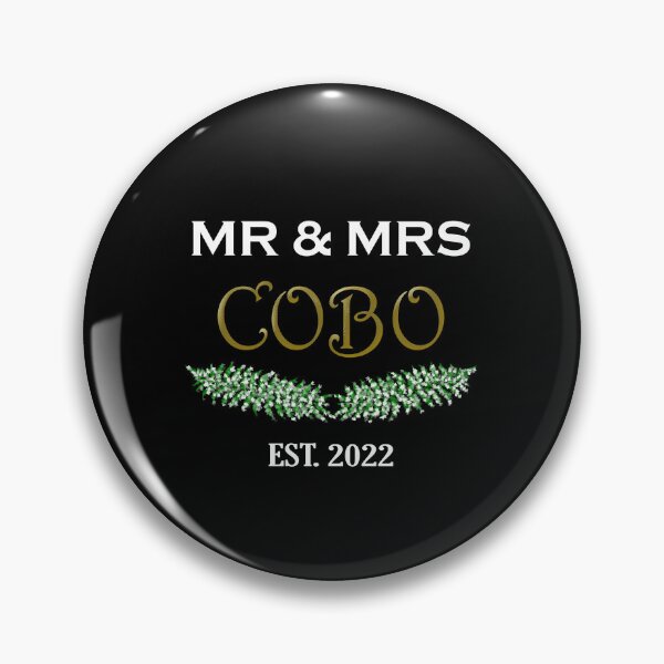 Item preview, Mr and Mrs Cobo personalised Festive white and gold typography designed and sold by Deegital18.