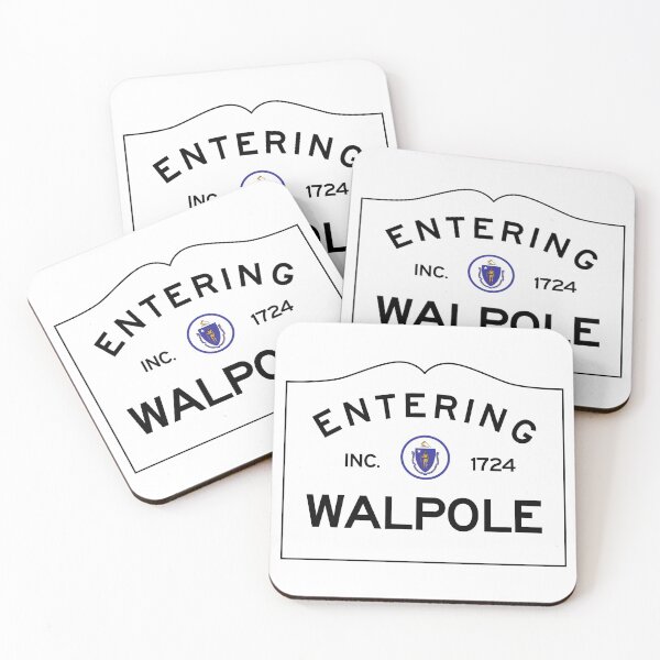 Item preview,  Entering Walpole Massachusetts - Commonwealth of Massachusetts Road Sign  designed and sold by NewNomads.