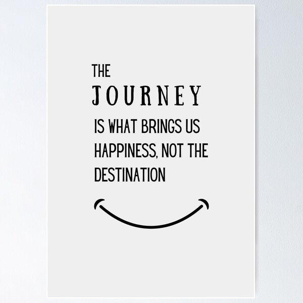 Item preview, "The Journey is what brings us Happiness not the destination" Peaceful Warrior movie quotes, gift card, artboard print, Hardcover Journals, Canvas Print, Poster, Art Print, Photographic, Metal Print, designed and sold by SpiralStairShop.