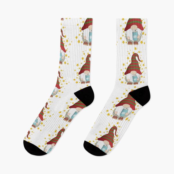 Item preview, Cute Christmas Gnome drinking Hot Chocolate designed and sold by atedesigns.